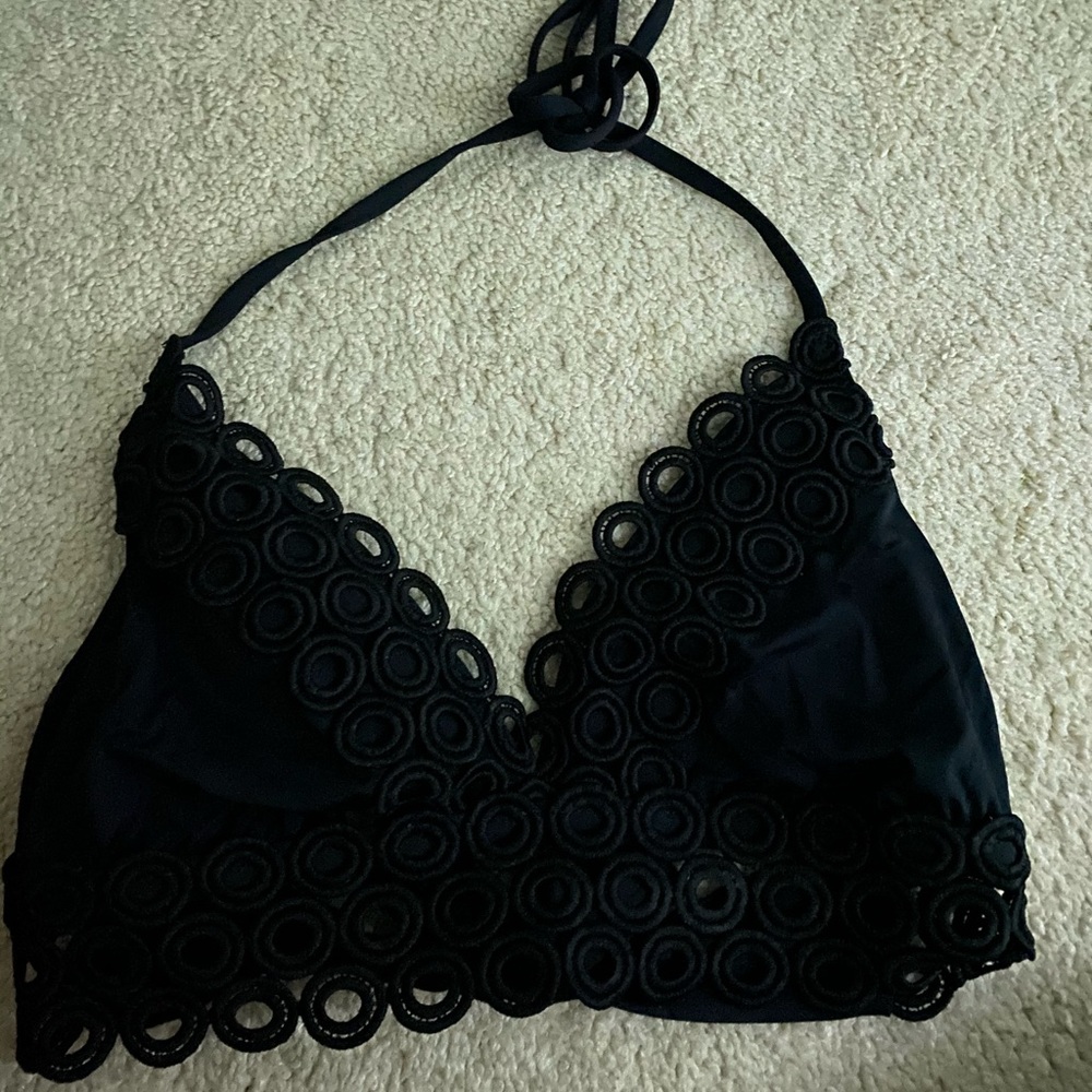 Black swim top